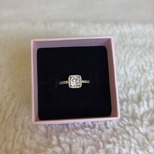 Pandora Ring Size 5 - Real 14k Yellow Gold and CZ